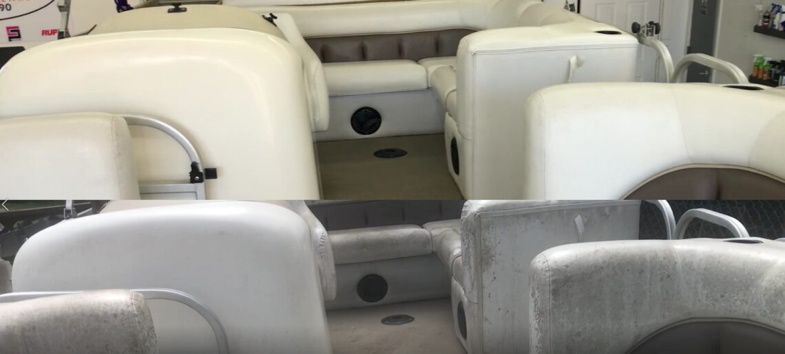 Detailed Boat Cleaning of an Ultra 2500 Pontoon